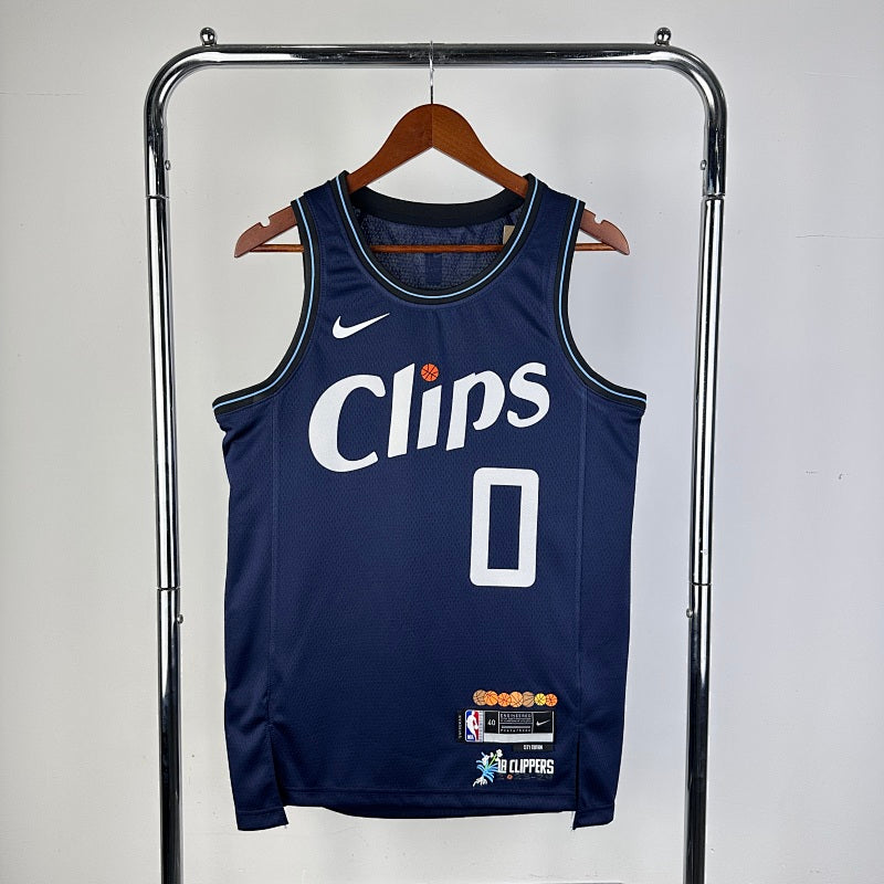 Los Angeles Clippers City Edition 2023-24 LA x Jonas Wood - Bleu marine - Russell Westbrook - 0