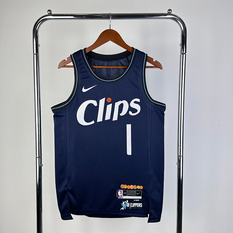 Los Angeles Clippers City Edition 2023-24 LA x Jonas Wood - Bleu marine - James Harden - 1