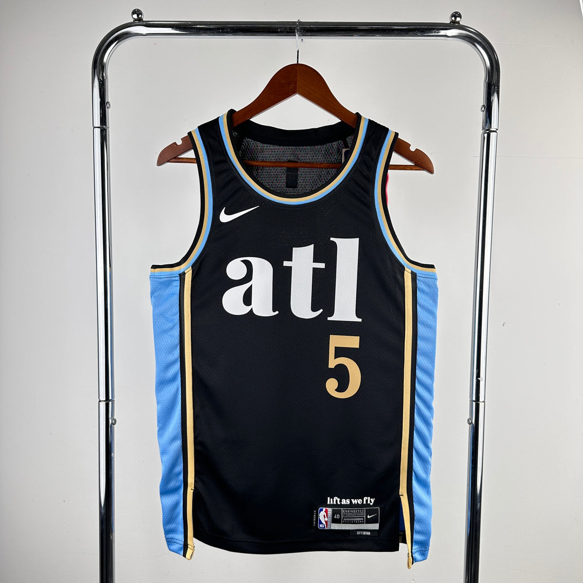 Atlanta Hawks City Edition 2023-24 Lift As We Fly - Noir - Dejounte Murray - 5