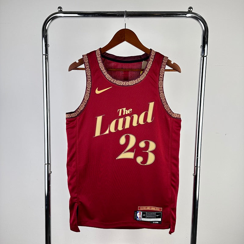 Cleveland Cavaliers City Edition 2023-24 Playbill - Bordeaux - LeBron James - 23