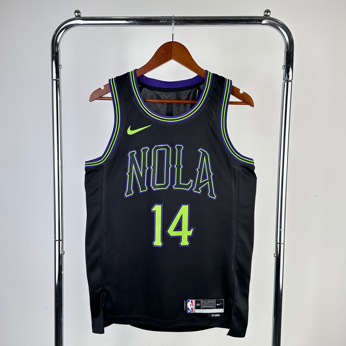 New Orleans Pelicans city-nola-noir Brandon Ingram - 14