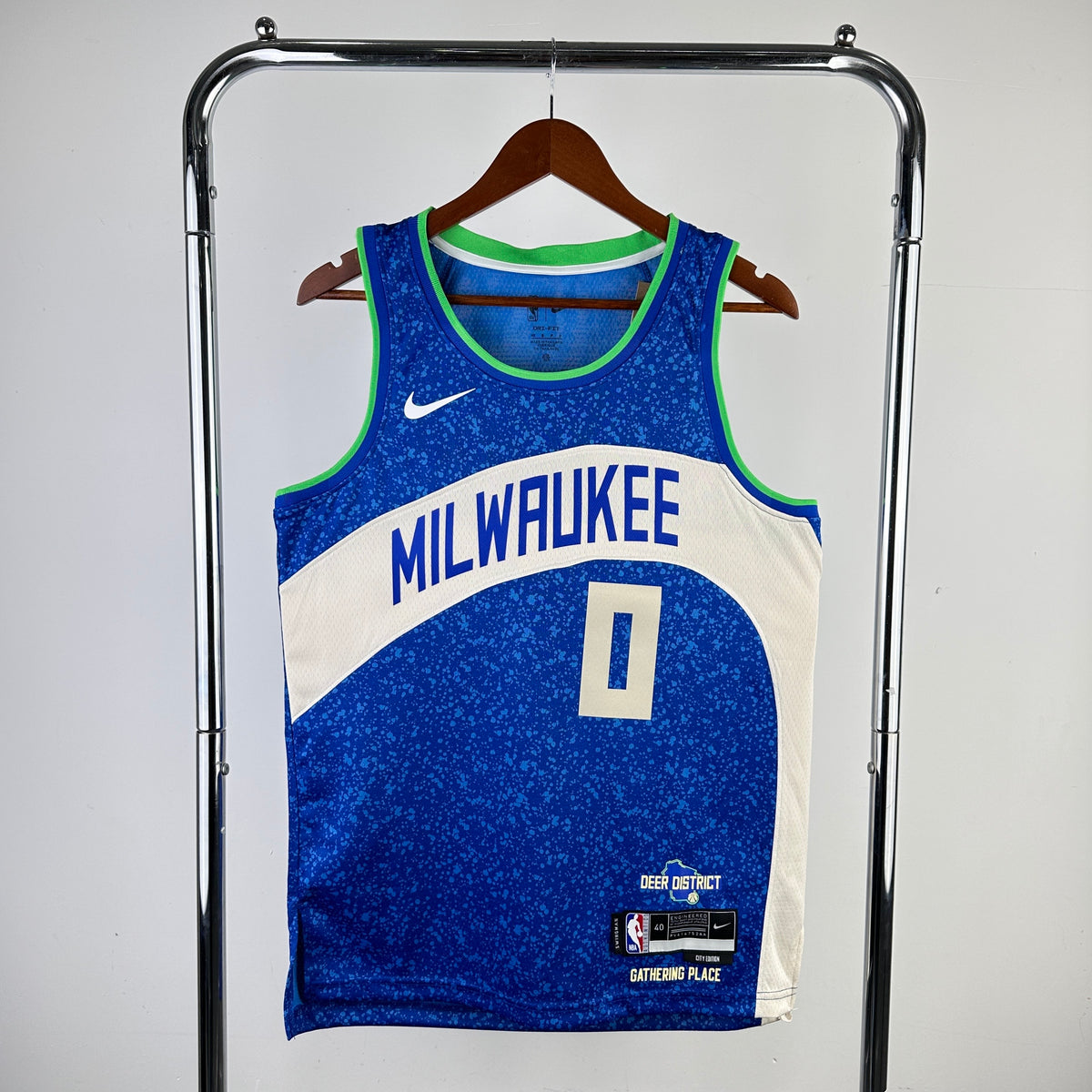 Milwaukee Bucks City Edition 2023-24 Great Lakes Blue - Bleu - Damian Lillard - 0
