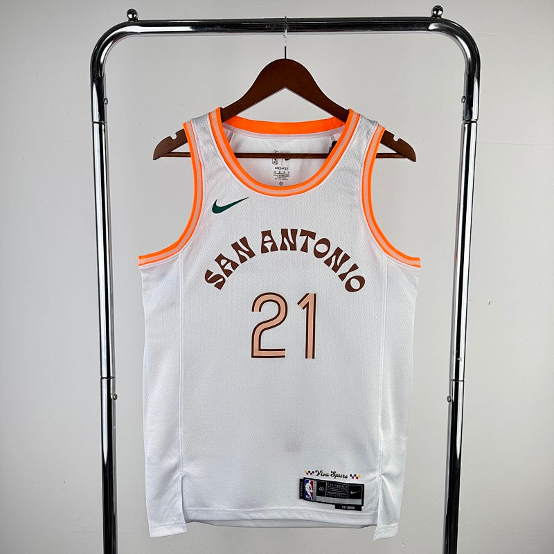San Antonio Spurs City Edition 2023-24 Viva Spurs - Blanc - Tim Duncan - 21