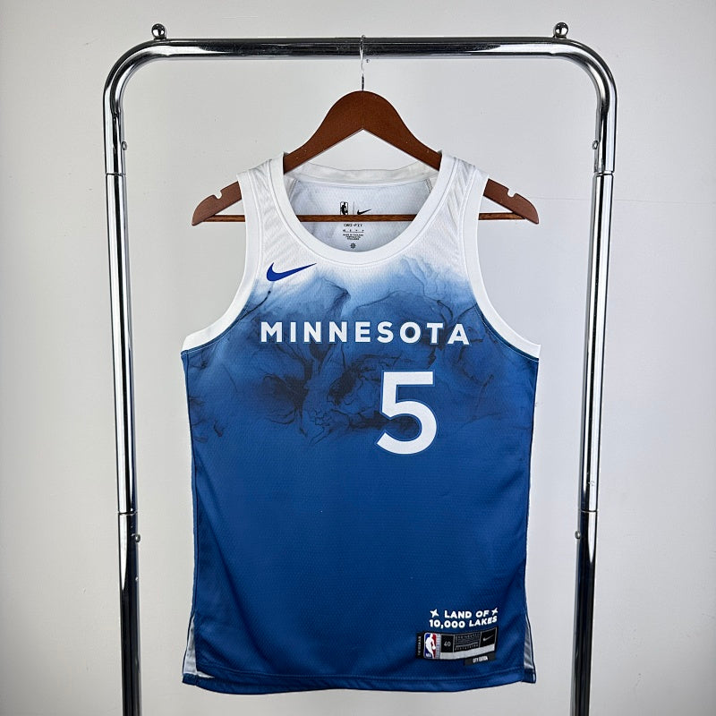 Minnesota Timberwolves City Edition 2023-24 Lake Life - Bleu - Anthony Edwards - 5