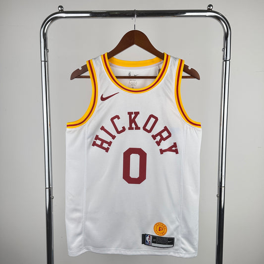 Indiana Pacers Hardwood Classics Hickory - Blanc - Tyrese Haliburton - 0
