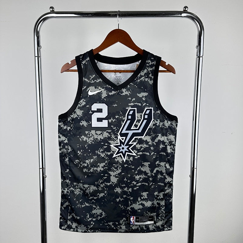 San Antonio Spurs City Edition Camouflage - Noir - Kawhi Leonard - 2