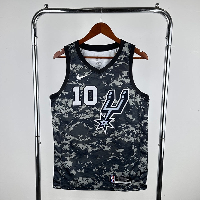 San Antonio Spurs City Edition Camouflage - Noir - Jeremy Sochan - 10
