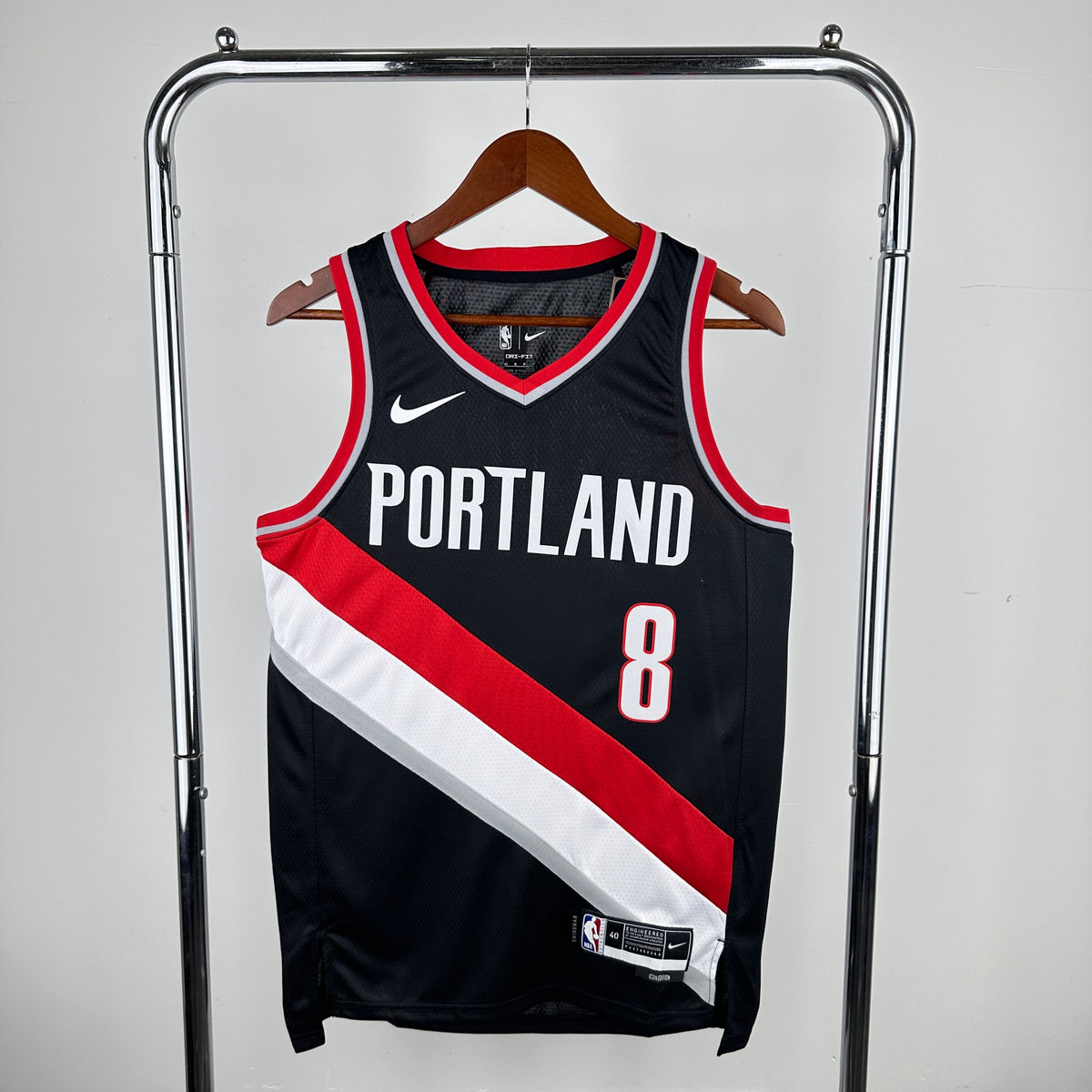 Portland Trail Blazers Icon Edition col rouge - Noir - Deni Avdija - 8