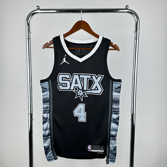 San Antonio Spurs Statement Edition 2022-23 SATX - Noir - De'Aaron Fox - 4