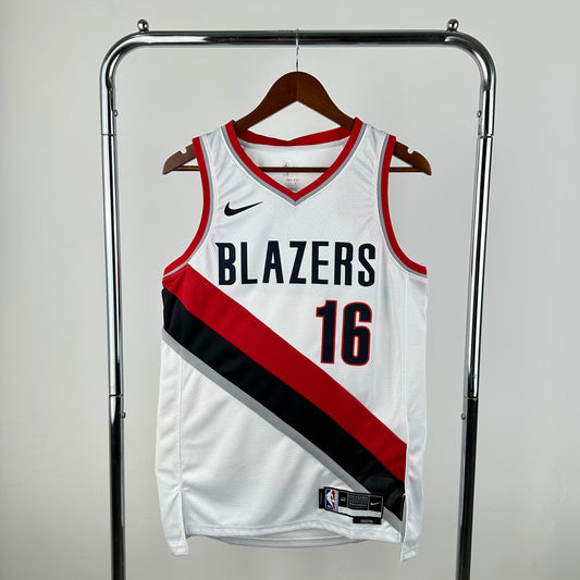 Portland Trail Blazers Association Edition col rouge - Blanc - Yang Hansen - 16