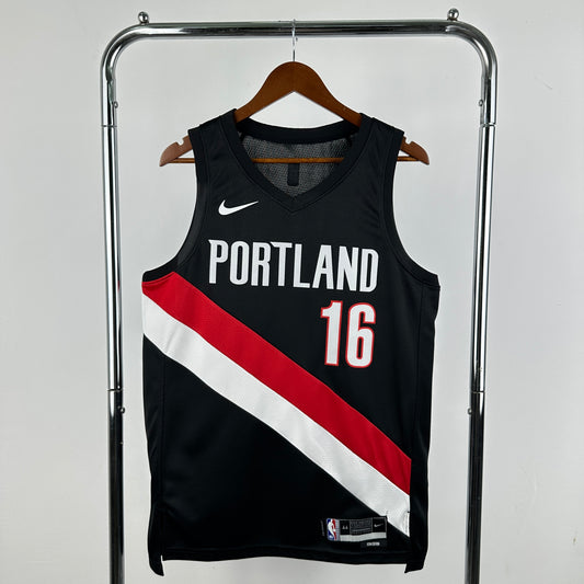 Portland Trail Blazers Icon Edition 2025-26 - Noir - Yang Hansen - 16