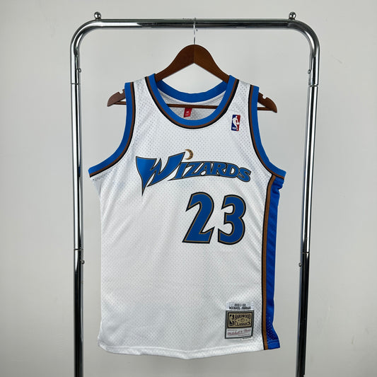 Washington Wizards Hardwood Classics 2001-02 - Blanc - Michael Jordan - 23