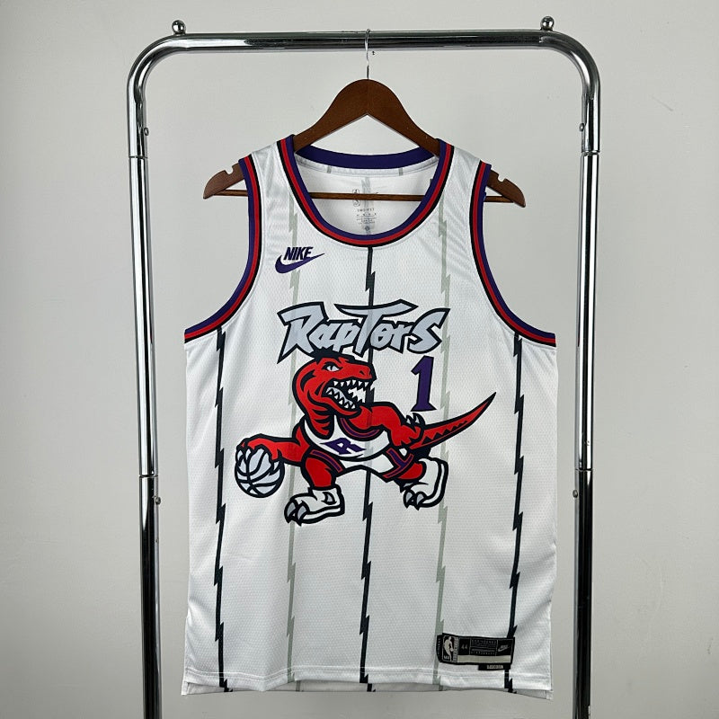 Toronto Raptors Classic Edition Dino - Blanc - Tracy McGrady - 1