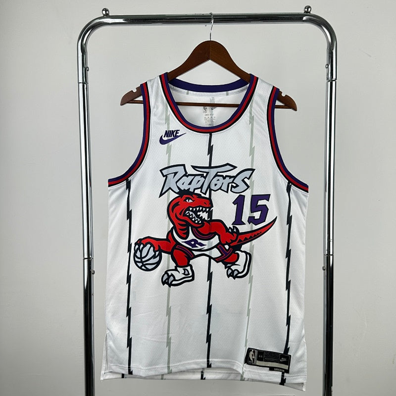 Toronto Raptors Classic Edition Dino - Blanc - Vince Carter - 15