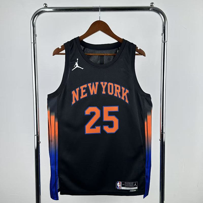 New York Knicks Statement Edition 2025-26 - Noir - Mikal Bridges - 25