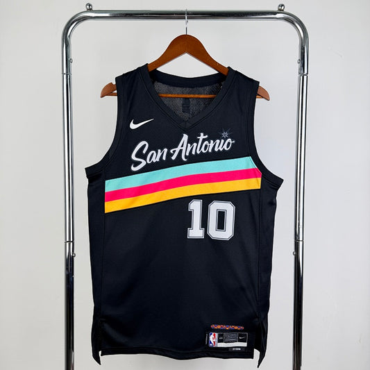 San Antonio Spurs City Edition 2025-26 Fiesta - Noir - Jeremy Sochan - 10