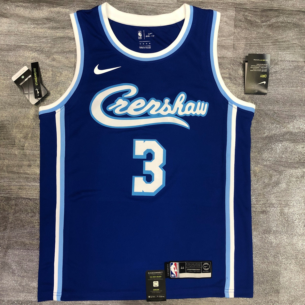 Los Angeles Lakers Edition Crenshaw - Bleu et blanc - Anthony Davis - 3