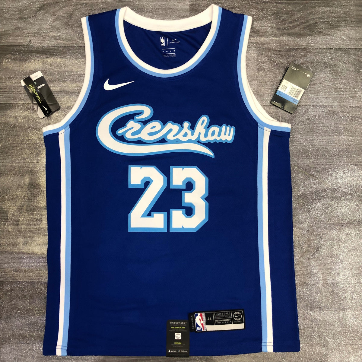 Los Angeles Lakers Edition Crenshaw - Bleu et blanc - LeBron James - 23