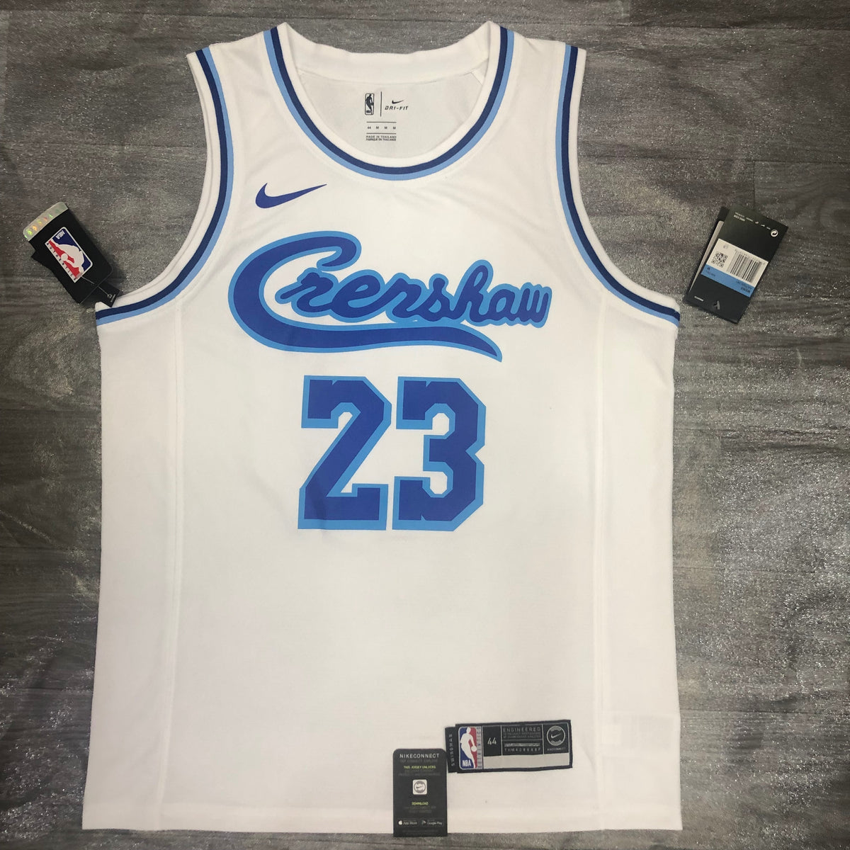 Los Angeles Lakers Edition Crenshaw - Blanc et bleu - LeBron James - 23