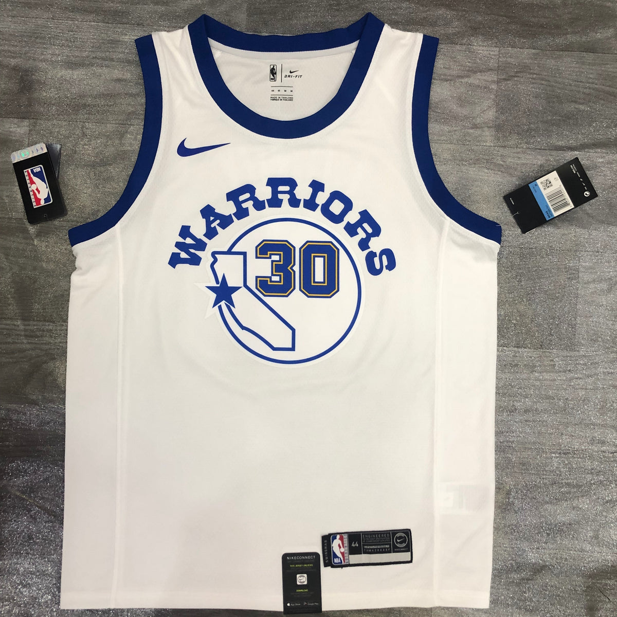 Golden State Warriors Hardwood Classics California - Blanc - Stephen Curry - 30