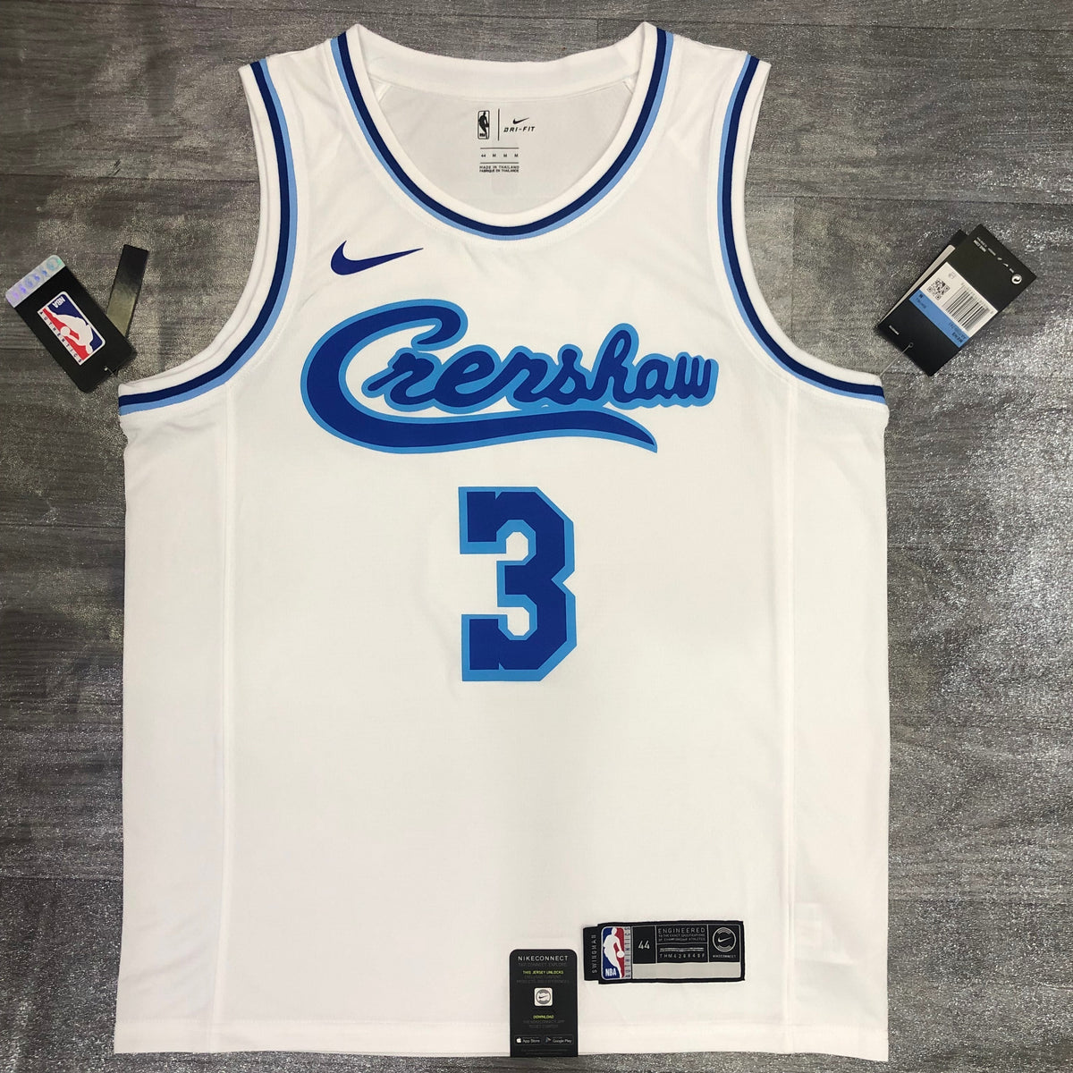 Los Angeles Lakers Edition Crenshaw - Blanc et bleu - Anthony Davis - 3
