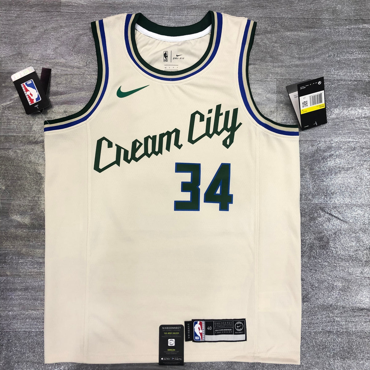 Milwaukee Bucks City Edition Cream City - Creme - Giannis Antetokounmpo - 34