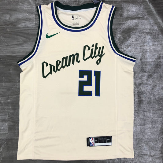 Milwaukee Bucks City Edition Cream City - Creme - Jrue Holiday - 21