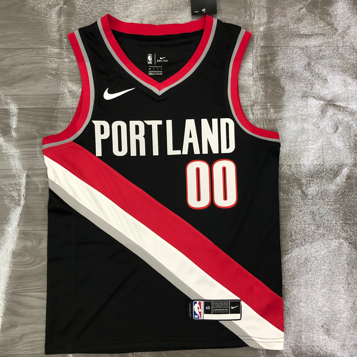 Portland Trail Blazers Icon Edition col rouge - Noir - Carmelo Anthony - 00
