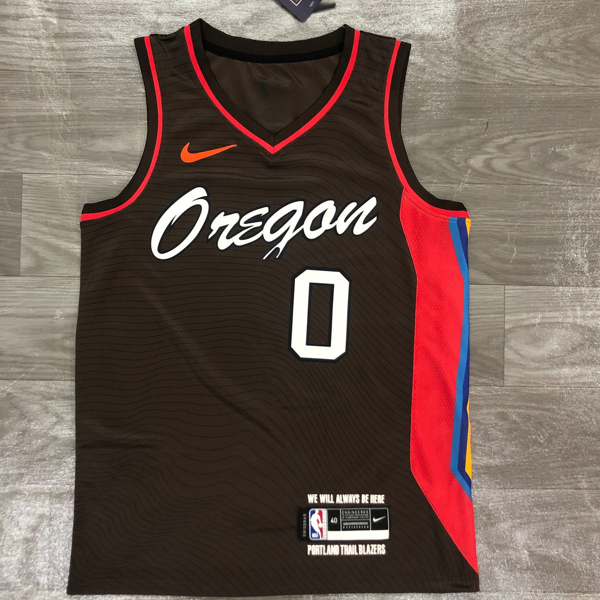 Portland Trail Blazers City Edition Oregon - Marron - Damian Lillard - 0