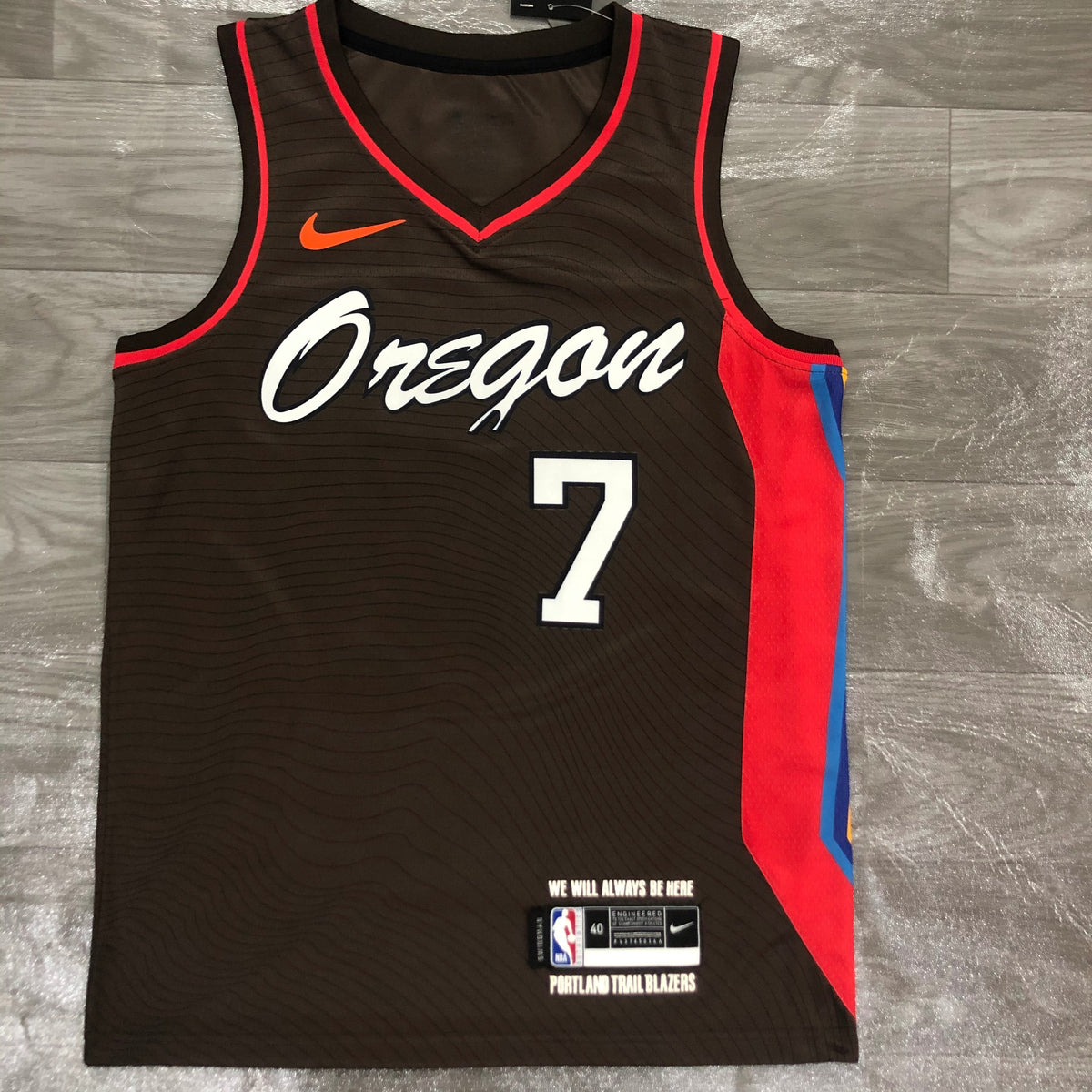 Portland Trail Blazers City Edition Oregon - Marron - Brandon Roy - 7