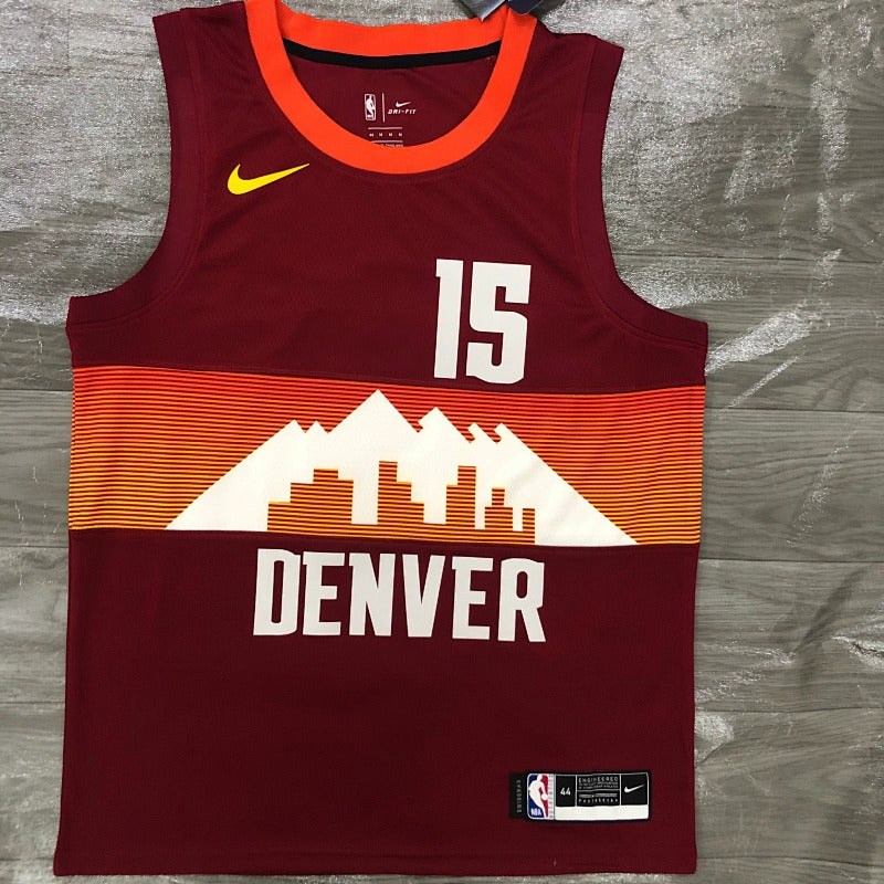 Denver Nuggets City Edition 2020-21 Flatirons Red - Rouge - Nikola Jokic - 15