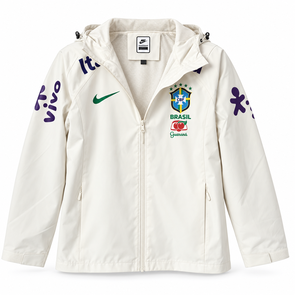 Veste Brésil CBF blanche - vue de face