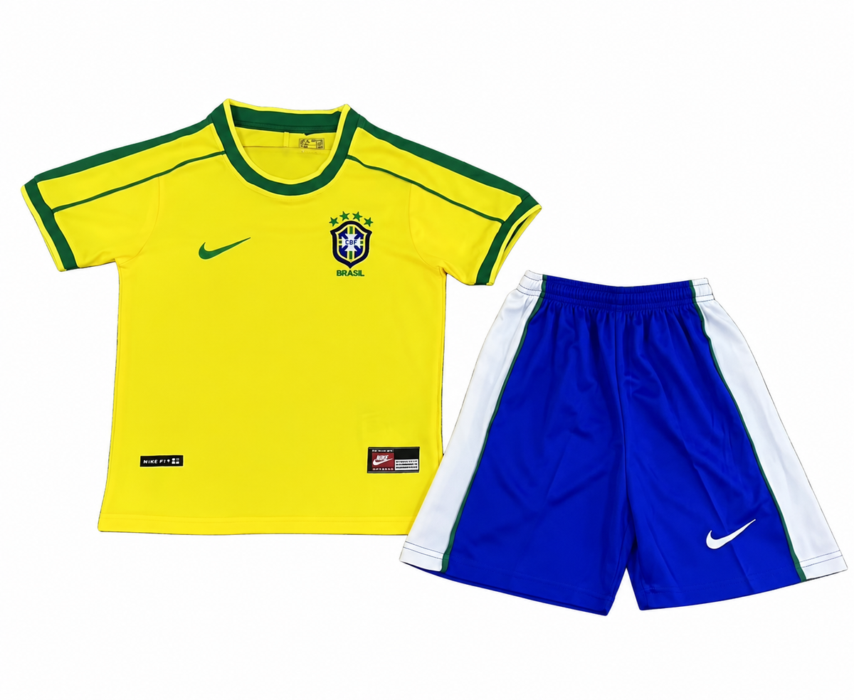 Maillot Enfant Bresil Retro — Domicile Enfant rétro 1998
