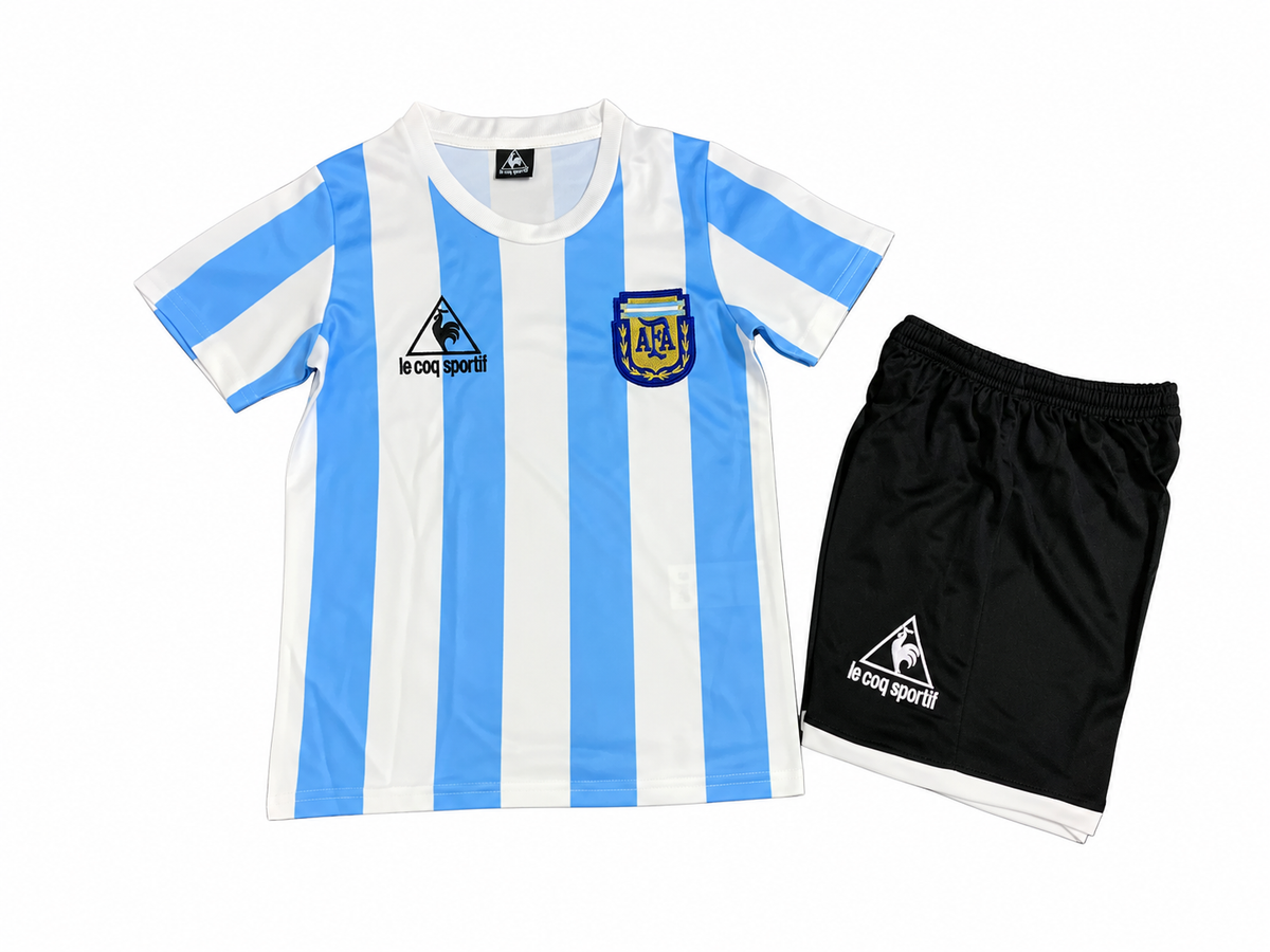 Maillot Enfant Argentine retro — Domicile Enfant rétro 1986