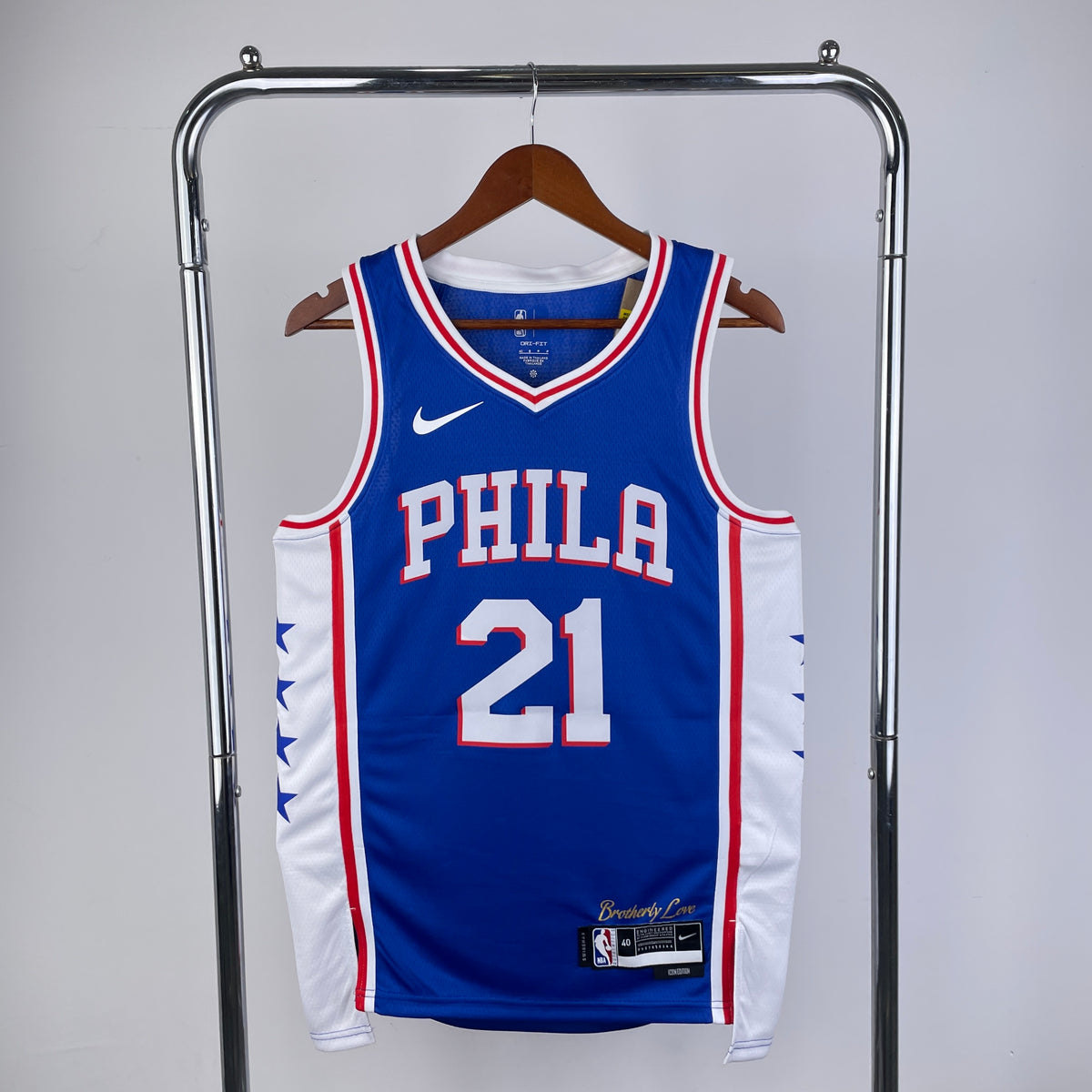 Philadelphia 76ers Icon Edition bleu - Joel Embiid 21